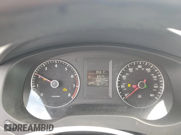2013 Volkswagen Jetta SE with VIN 3VWDP7AJ4DM447606, listed as a Copart auction lot 59633685 with 66,214 mi miles and Salvage title. Bid and sale history available at DreamBid. Image 9.
