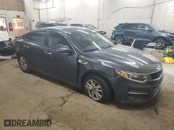 2018 Kia Optima LX z VIN KNAGT4L3XJ5217205, wystawiony jako Copart lot #58504425 z przebiegiem 103 466 mil mil oraz Szkoda całkowita • Salvage title. Historia ofert i sprzedaży dostępna na DreamBid. Obrazek 4.