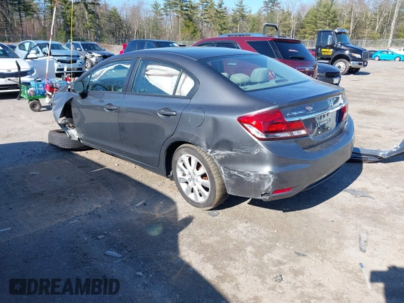 2013 Honda Civic LX with VIN 2HGFB2F52DH596556, listed as a IAAI auction lot 42054070 with 129,721 mi miles and . Bid and sale history available at DreamBid. Image 3.