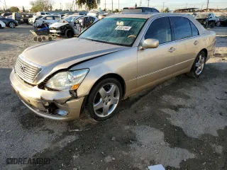 2005 Lexus LS 430 with VIN JTHBN36F255019469, listed as a Copart auction lot 84561244 with 225,468 mi miles and Salvage Title. Bid and sale history available at carsss.com. Image 1.