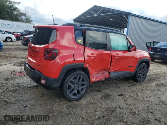 2019 Jeep Renegade Limited with VIN ZACNJAB10KPK11370, listed as a Copart auction lot 48545525 with 88,216 mi miles and Salvage Title. Bid and sale history available at DreamBid. Image 3.