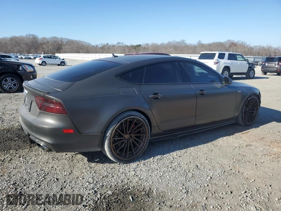 2012 Audi A7 3.0 Premium Plus with VIN WAUSGAFC1CN003571, listed as a Copart auction lot 85547624 with 98,762 mi miles and Salvage Title. Bid and sale history available at carsss.com. Image 3.