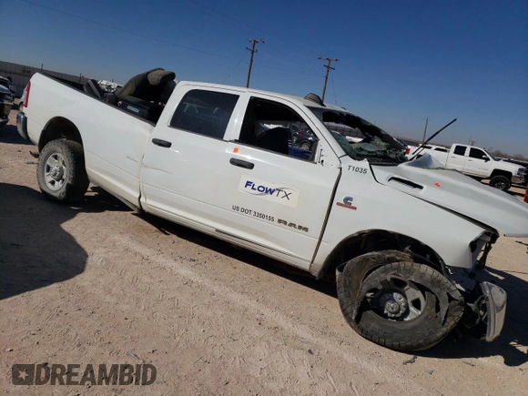 2022 Ram 2500 Tradesman with VIN 3C6UR5HL8NG400823, listed as a Copart auction lot 82106534 with Not provided miles and Non repairable. Bid and sale history available at DreamBid. Image 4.