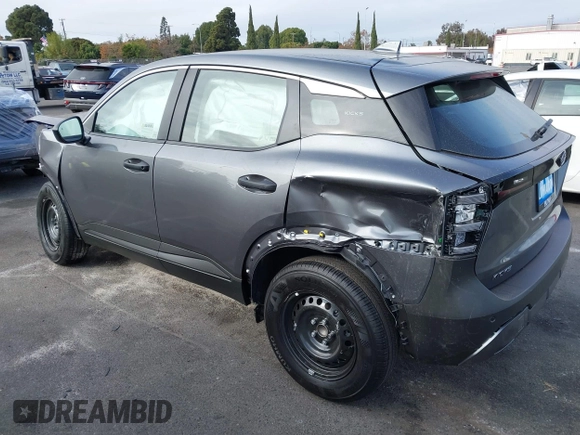 2025 Nissan Kicks S with VIN 3N8AP6BA7SL310908, listed as a IAAI auction lot 40967736 with 77 mi miles. Bid and sale history available at carsss.com. Image 3.