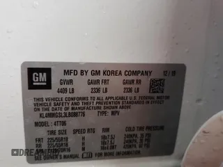 2020 Buick Encore GX Essence with VIN KL4MMGSL3LB088776, listed as a Copart auction lot 45129465 with 36,270 mi miles and Salvage title. Bid and sale history available at DreamBid. Image 12.