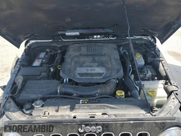 2017 Jeep Wrangler Unlimited Sahara with VIN 1C4BJWEG3HL614632, listed as a Copart auction lot 57525545 with 75,973 mi miles and Salvage title. Bid and sale history available at DreamBid. Image 11.
