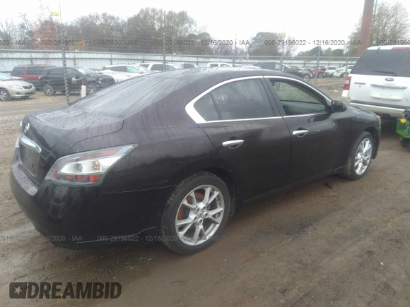 2014 Nissan Maxima S with VIN 1N4AA5AP5EC493938, listed as a IAAI auction lot 29196022 with Not Provided miles and . Bid and sale history available at DreamBid. Image 4.
