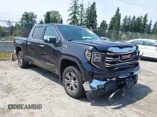 2025 GMC Sierra 1500 SLT with VIN 1GTUUDED9SZ225847, listed as a IAAI auction lot 42580980 with 8,922 mi miles and . Bid and sale history available at DreamBid. Image 1.