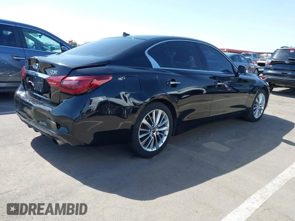 2020 Infiniti Q50 Luxe with VIN JN1EV7AP1LM206746, listed as a IAAI auction lot 42115920 with 94,394 mi miles and . Bid and sale history available at DreamBid. Image 4.