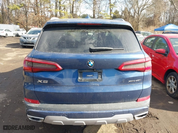 2019 BMW X5 xDrive40i with VIN 5UXCR6C59KLL01086, listed as a IAAI auction lot 41435075 with 46,177 mi miles. Bid and sale history available at carsss.com. Image 16.