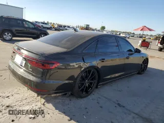 2023 Audi A8 with VIN WAULDAF85PN010277, listed as a Copart auction lot 74598694 with 12,497 mi miles and Salvage Title. Bid and sale history available at carsss.com. Image 3.