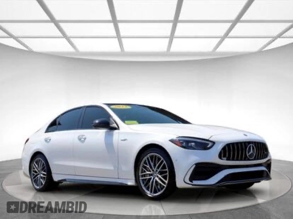 2023 Mercedes-Benz C 43 AMG with VIN W1KAF8HB8PR1244XX, listed as a Copart auction lot 55259535 with 15,372 mi miles and Clean Title. Bid and sale history available at DreamBid. Image 1.