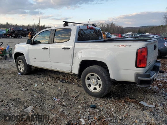 2021 Chevrolet Colorado 4WD Work Truck with VIN 1GCGTBEN3M1130067, listed as a Copart auction lot 80538984 with 54,124 mi miles and Salvage title. Bid and sale history available at DreamBid. Image 2.