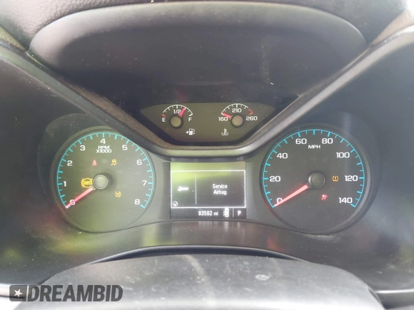 2018 Chevrolet Colorado 4WD Work Truck with VIN 1GCHTBEA1J1155675, listed as a IAAI auction lot 42138501 with 93,592 mi miles. Bid and sale history available at carsss.com. Image 7.