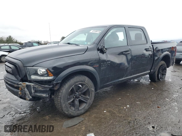 2021 Ram 1500 Warlock z VIN 1C6RR7LT9MS518556, wystawiony jako Copart lot #45186415 z przebiegiem 79 875 mil mil oraz Szkoda całkowita • Salvage title. Historia ofert i sprzedaży dostępna na DreamBid. Obrazek 1.