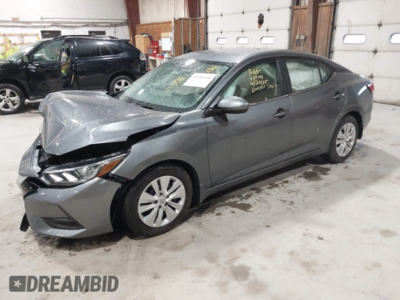 2020 Nissan Sentra S with VIN 3N1AB8BV8LY264005, listed as a IAAI auction lot 42196148 with 63,192 mi miles. Bid and sale history available at carsss.com. Image 2.