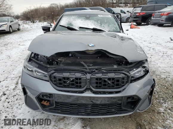 2024 BMW 3 Series M340i xDrive with VIN 3MW49FF03R8D99326, listed as a Copart auction lot 41966425 with 0 mi miles and Salvage Title. Bid and sale history available at carsss.com. Image 5.
