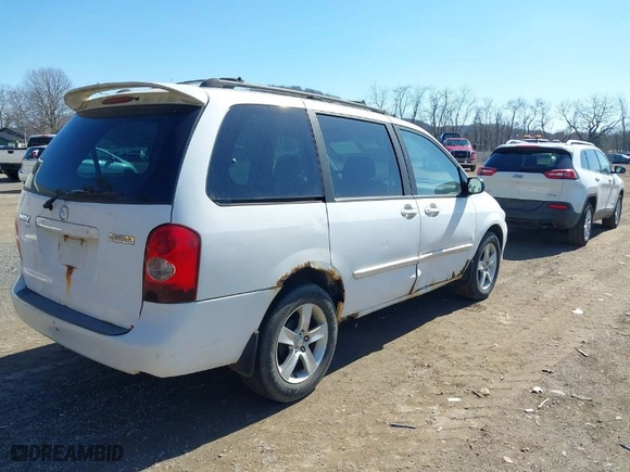 2002 Mazda MPV LX with VIN JM3LW28JX20307982, listed as a IAAI auction lot 41840236 with 171,753 mi miles. Bid and sale history available at carsss.com. Image 4.