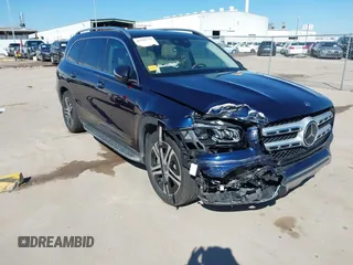 2021 Mercedes-Benz GLS with VIN 4JGFF5KE8MA451123, listed as a IAAI auction lot 41605751 with 23,092 mi miles. Bid and sale history available at carsss.com. Image 1.