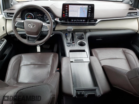 2023 Toyota Sienna Platinum with VIN 5TDESKFC6PS093059, listed as a Copart auction lot 84560654 with 19,173 mi miles and Salvage Title. Bid and sale history available at DreamBid. Image 8.