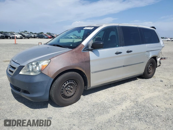 2006 Honda Odyssey LX with VIN 5FNRL38256B099799, listed as a Copart auction lot 53571745 with 287,595 mi miles and Salvage Title. Bid and sale history available at carsss.com. Image 1.