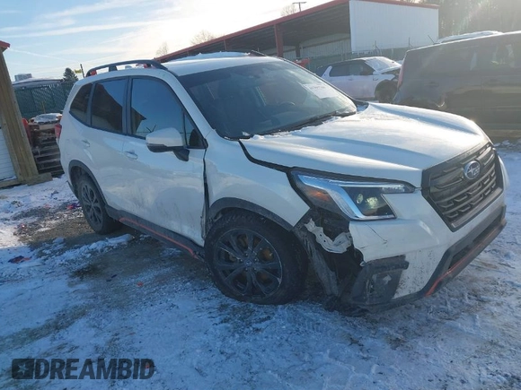 2022 Subaru Forester Sport with VIN JF2SKAJC5NH429890, listed as a IAAI auction lot 41399788 with 66,358 mi miles. Bid and sale history available at carsss.com. Image 1.