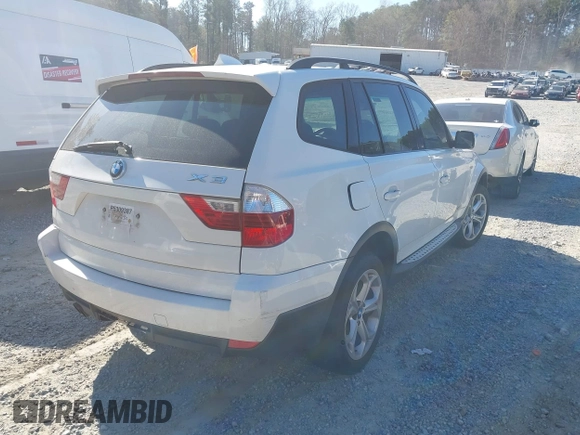 2009 BMW X3 xDrive30i with VIN WBXPC93499WJ30722, listed as a IAAI auction lot 41862997 with 170,028 mi miles. Bid and sale history available at carsss.com. Image 4.