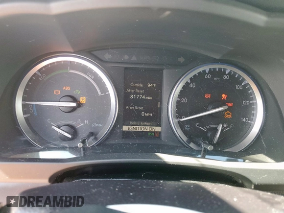 2018 Toyota Highlander Hybrid XLE with VIN 5TDJGRFH1JS045075, listed as a Copart auction lot 62717515 with 81,774 mi miles and Salvage title. Bid and sale history available at DreamBid. Image 9.