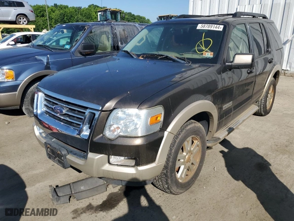 2008 Ford Explorer Eddie Bauer with VIN 1FMEU74E38UA55566, listed as a Copart auction lot 46459565 with 228,462 mi miles and Salvage Title. Bid and sale history available at carsss.com. Image 1.