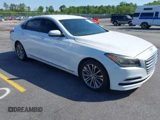2016 Hyundai Genesis 3.8L with VIN KMHGN4JE2GU128482, listed as a IAAI auction lot 42065181 with 163,925 mi miles. Bid and sale history available at carsss.com. Image 1.