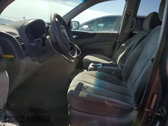 2007 Kia Sedona EX with VIN KNDMB233076166751, listed as a Copart auction lot 50443565 with 216,592 mi miles and Salvage Title. Bid and sale history available at carsss.com. Image 7.