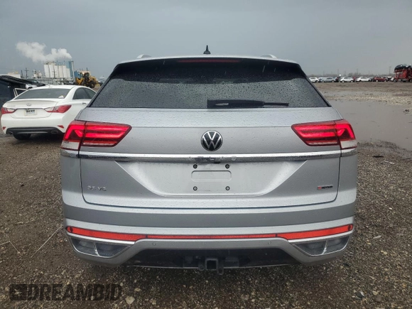 2021 Volkswagen Atlas SE with VIN 1V2NE2CA7MC211044, listed as a Copart auction lot 51333565 with 38,705 mi miles and Salvage title. Bid and sale history available at DreamBid. Image 6.