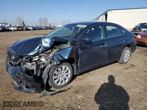 2018 Nissan Sentra SV with VIN 3N1AB7AP6JY226914, listed as a Copart auction lot 54408695 with 184,010 mi miles and Salvage Title. Bid and sale history available at carsss.com. Image 1.