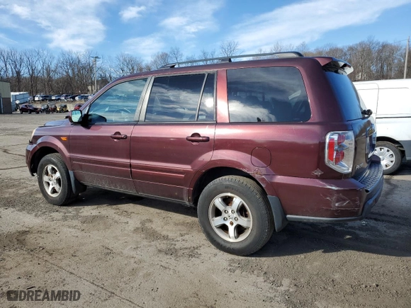 2007 Honda Pilot EX-L with VIN 2HKYF18587H501576, listed as a Copart auction lot 48553955 with 178,796 mi miles and Clean Title. Bid and sale history available at carsss.com. Image 2.