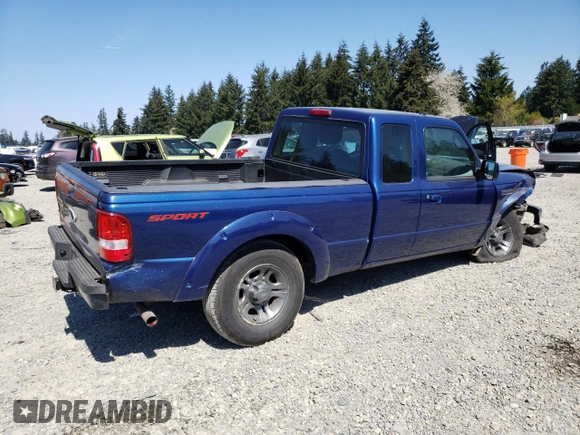 2010 Ford Ranger XLT with VIN 1FTKR4EE4APA61192, listed as a Copart auction lot 53400565 with 141,631 mi miles and Salvage Title. Bid and sale history available at carsss.com. Image 3.