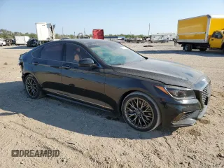 2019 Genesis G80 3.3T Sport with VIN KMHGN4JB6KU289917, listed as a Copart auction lot 75815714 with 45,346 mi miles and Salvage Title. Bid and sale history available at carsss.com. Image 4.