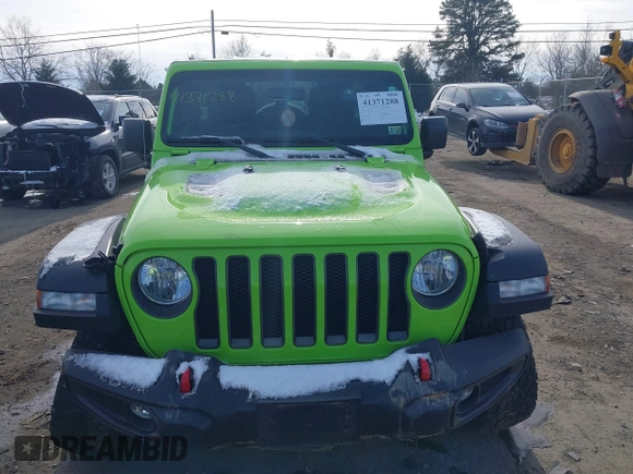 2021 Jeep Wrangler Unlimited Rubicon with VIN 1C4JJXFM1MW797737, listed as a IAAI auction lot 41371288 with 48,129 mi miles. Bid and sale history available at carsss.com. Image 12.