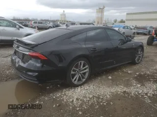 2019 Audi A7 Prestige with VIN WAUV2AF22KN116818, listed as a Copart auction lot 75260224 with 0 mi miles and Salvage Title. Bid and sale history available at carsss.com. Image 3.