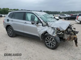 2021 Volkswagen Tiguan S with VIN 3VV1B7AX5MM011292, listed as a Copart auction lot 50190854 with Not provided miles and Salvage title. Bid and sale history available at DreamBid. Image 4.