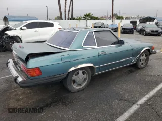 1989 Mercedes-Benz 560 SL with VIN WDBBA48D7KA100368, listed as a Copart auction lot 86422614 with 171,003 mi miles and Clean Title. Bid and sale history available at carsss.com. Image 3.