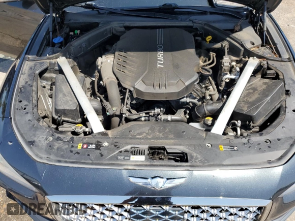 2019 Genesis G70 Advanced z VIN KMTG34LE1KU012157, wystawiony jako Copart lot #52313255 z przebiegiem 63 799 mil mil oraz Szkoda całkowita • Salvage title. Historia ofert i sprzedaży dostępna na DreamBid. Obrazek 11.