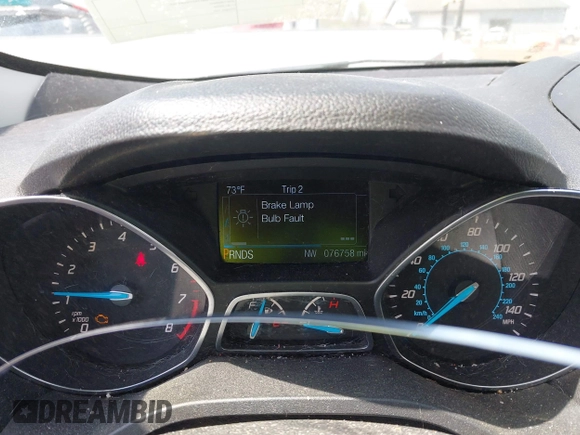 2016 Ford Escape S with VIN 1FMCU0F73GUB94060, listed as a IAAI auction lot 42105995 with 76,758 mi miles. Bid and sale history available at carsss.com. Image 7.