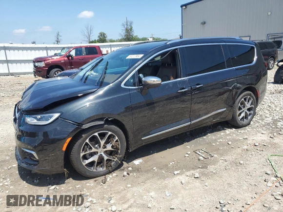 2021 Chrysler Pacifica Limited z VIN 2C4RC3GG3MR581931, wystawiony jako Copart lot #59313964 z przebiegiem 17 mil mil oraz Szkoda całkowita • Salvage title. Historia ofert i sprzedaży dostępna na DreamBid. Obrazek 1.