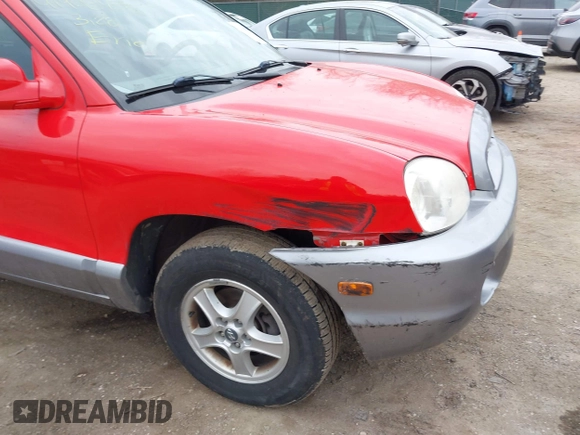 2004 Hyundai Santa Fe GLS with VIN KM8SC13D24U724643, listed as a IAAI auction lot 41908475 with 82,656 mi miles. Bid and sale history available at carsss.com. Image 6.