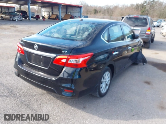 2018 Nissan Sentra SV with VIN 3N1AB7AP6JL624637, listed as a IAAI auction lot 41629422 with 143,673 mi miles. Bid and sale history available at carsss.com. Image 4.
