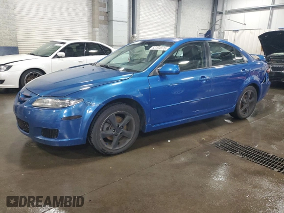 2007 Mazda 6 i Sport VE with VIN 1YVHP84C875M63433, listed as a Copart auction lot 52194875 with 151,030 mi miles and Salvage Title. Bid and sale history available at DreamBid. Image 1.