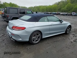 2023 Mercedes-Benz C 300 with VIN W1KWK8EB8PG117149, listed as a Copart auction lot 55835295 with 29,304 mi miles and Salvage Title. Bid and sale history available at DreamBid. Image 3.