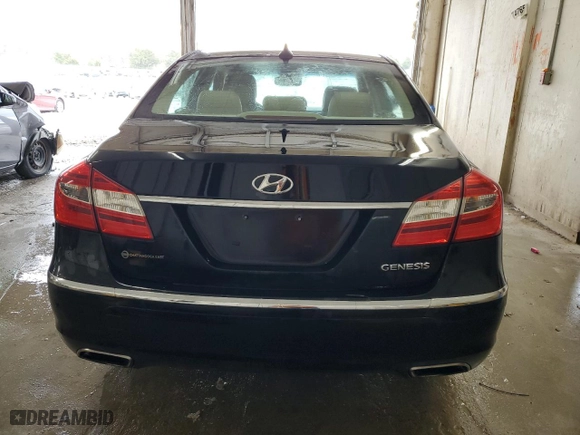 2012 Hyundai Genesis 3.8L with VIN KMHGC4DD1CU195643, listed as a Copart auction lot 51443545 with 162,858 mi miles and Salvage Title. Bid and sale history available at carsss.com. Image 6.