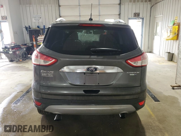 2015 Ford Escape Titanium with VIN 1FMCU9J93FUC86300, listed as a Copart auction lot 60852895 with 156,296 mi miles and Salvage title. Bid and sale history available at DreamBid. Image 6.
