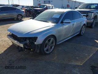 2013 Audi A4 Prestige with VIN WAUKFAFL0DA161928, listed as a IAAI auction lot 41403253 with 87,394 mi miles. Bid and sale history available at carsss.com. Image 2.